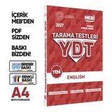 2027 YKS-YDT MEBİ-OGM İngilizce Özgün Tarama Testleri Kitabı A4 Boyut Renkli Görsel BASKI ÜCRETİ