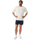 2031F321-100 RUNNER MESSAGE GRAPHIC Beyaz Yuvarlak Düz Erkek T-Shirt