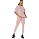 2032D381-700 ASICS SPIRAL EMBROIDER Pembe Yuvarlak Düz Kadın T-Shirt