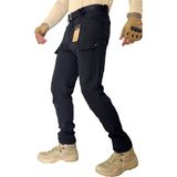 207 Erkek Kargo Pantolon Taktikal Outdoor Kumaş Ince ve Likrasızdır - Siyah - 32