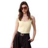 20977 Kalın Askılı Basic Top-Açık Sarı 38