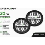 20CM Hoparlör Kapağı - Apocalypse Logolu Kaliteli Plastik Midrange Hoparlör Kapak 20 cm - 2 Adet