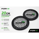 20CM Hoparlör Kapağı - For-X Logolu Plastik Midrange Hoparlör Kapak 20 cm - 2 Adet