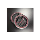 20CM Kırmızı Neon Işıklı Hoparlör ve Midrange Kapağı 1takım (2ADET) Vidalanabilir