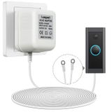 20ft Uzatma Kablosu Görüntülü Kapı Zili Güç 18V500mA Halka, Nest Hello, Wyze ve Eufy Video Kapı Zili için Kapı Zili Trafosu (Beyaz)