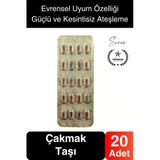 20'li 1. Sınıf Çakmak Taşı Universal Blester Evrensel Tüm Çakmaklarla Uyumlu Kaliteli Uzun Ömürlü