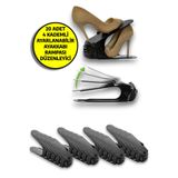20'li Ayarlanabilir 4 Kademeli Ayakkabı Rampası Set Siyah OPH-000947