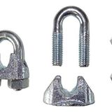 20'li paket tel halat kelepçesi | tel halat kelepçesi galvanizli çelik kablo 3 ila 13 mm 6 mm