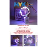 20’li Peri LED Işık Seti – 1 Metre x 20 Adet Ayrı Güç Kaynaklı, İç ve Dış Mekân Dekoratif LED Aydınl