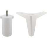 20'Li Set Sedir Luks Mobilya Kanepe Koltuk Tv Unitesi Yukseltici Destek Ayagi Ayaklari 14 Cm Beyaz
