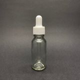 20Ml Beyaz Plastik Kapaklı Şeffaf Cam Damlalıklı Şişe , 20 Cc Saydam Cam Damlalıklı Şişe x 6 Adet