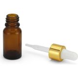 20Ml Damlalıklı Kahverengi Amber Cam Şişe -10 Adet