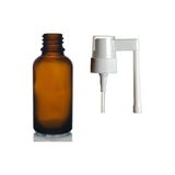 20ml kahverengi ağız spreyi başlıklı cam şişe, 24 adet, ağız spreyi şiesi, cam şişe, medikal şişe