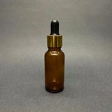 20Ml Kahverengi Cam Damlalıklı 24 Adet, Gold Kapak Siyah Emzik, Ecza Şişesi, Damlalıklı Şişe, Propolis Şişesi, Damlatmalı Şişe, Saç Seru