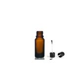 20Ml Kahverengi Cam Şişe Fırça Kapaklı, 24 Adet, Ecza Şişesi, Kozmetik Şişe, Yapıştırıcı Şişesi, Yağ