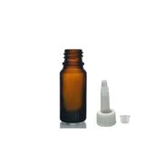 20ML Kahverengi Cam Şişe Getamisin Kapak, 12 Adet, Plastik Üstten Damlalıklı Şişe, Damlatmalı Şişe, Damlatıcı Şişe