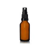 20ML Kahverengi Cam, Siyah Sprey Başlıklı Şişe, 12 Adet, Cam Şişe, Sprey Şişesi, Ecza Şişesi, Dropper Şişe, Medikal Şişe