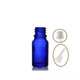 20ML Mavi Cam Içten Damlalıklı Şişe Beyaz Kapak, 24 Adet, Damlalıklı Şişe, Damlatmalı Şişe