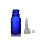20ML Mavi Cam Şişe Getamisin Kapak, 12 Adet, Plastik Üstten Damlalıklı Şişe, Damlatmalı Şişe, Damlatıcı Şişe