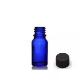 20ml mavi şişe düz kapaklı, 24 adet, cam şişe, esans şişesi, yağ şişesi, kozmetik şişesi