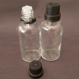 20ML Şeffaf, Içten Damlalıklı Kapak, 12 Adet Siyah Damlatmalı Kapak, Esans Şişesi, Boş Şişe, Aroma Şişesi