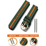 20mm-22mm-24mm saatlerle uyumlu nato kumaş tekstil saat kordonu kayışı f32gr-go - 24 mm - 001-Renkli