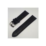 20mm Siyah Renk Croco Hakiki Deri Saat Kordonu