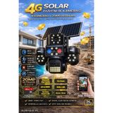 20mp Ultra Hd 4 Lens Tam Kontrol Güneş Enerjili Kamera Sim Kartlı Dual Led 12xzoom Çakar Led Siren