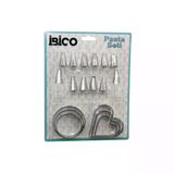 20Pcs Pasta Süsleme Uç Seti= 12-Metal Kurabiye Kalıp Metal=3-Kalp - 3-Yuvarlak 2-Uç Tutucu Pls.adaptör (5433)