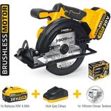 20V 4Ah Akülü Daire Testere, 165Mm, Brushless Motor, Sunta Kesme Makinası