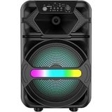 20W 2400 Mah Mikrofonlu LED Işıklı Taşınabilir Bluetooth Hoparlör BTS-410