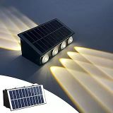 20W Güneş Enerjili Dış Mekan Bahçe Duvar Lambası - Cata Kos Solar Led Aplik - Ip65 Su Geçirmez, 3200K Gün Işığı & Amber Dekoratif Aydınla