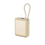 20W Hızlı Şarj Mini Powerbank – Dahili Kablo, LED Ekran, 5000mAh Taşınabilir Şarj Cihazı | Kompakt Boyut, Çift Çıkış, Nylon Örgü Kablo – iPhone & Android Uyumlu