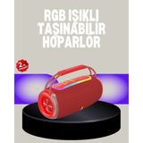 20W Kablosuz Bluetooth Hoparlör Rgb Işık Efektli Usb/sd/aux Destekli Nemere - 1