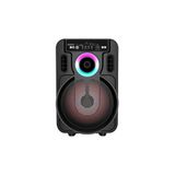 20W Mikrofonlu Bluetooth Hoparlör Rgb Işıklı Şarjlı Taşınabilir Karaoke Speaker