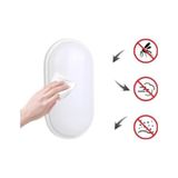20w Oval Beyaz Led Nemliyer Armatür Ip65 Su Geçirmez Tavan/duvar Lambası, 6500k Beyaz Işık, 2000 Lümen, 27x16.7 Cm, İç Ve Dış Mekan Kullanıma Uygun, Banyo Balkon Bahçe Aydınlatması 4 Işık