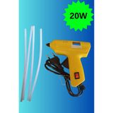 20watt Sıcak Silikon Tabancası 4 Adet Ince Çubuk Slikon Eritme Tabanca Şeffaf Mum Yapıştırıcı