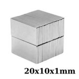 20X10x1mm Neodyum Güçlü Mıknatıs - Neodim Magnet