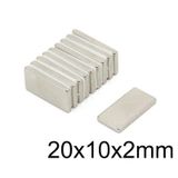 20X10X2Mm Neodyum Güçlü Mıknatıs - Neodim Magnet
