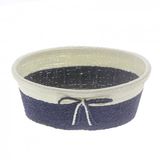 20x12cm Hasır Sepet Renkli Fiyonklu