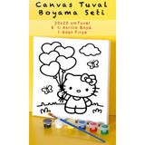 20X20 Tuval Boyama Seti 6'lı Boya ve Fırça Hediyeli Hello Kitty 22