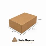 20X25X10 Cm E-Ticaret Ve Kargo Kutusu (50 Adet)