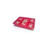 20x27cm 2 ÜNİTE 5+3 BÖLME ÇEKMECE İÇİ KAĞIT ve BOZUK PARA KUTUSU