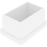 20x30 Mm Profil Için Plastik Tapa Boru Profil Tapası (100 Adet) Beyaz