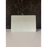20X30CM - Buzlu Cam, Düz Beyaz - Kesme Tahtası - Sunumluk - 0 - 99 ml