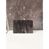 20X30CM - Buzlu Cam, Siyah Mermer - Kesme Tahtası - Sunumluk - 0 - 99 ml