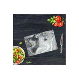 20X30cm - Gri Altın Mermer - Cam Kesme Tahtası