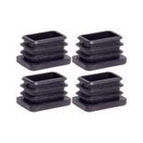 20X30Mm Plastik Dikdörtgen Içe Geçme Profil Tapası Kutu 4 Adet