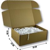 20x30x10cm Kilitli Dayanıklı E-Ticaret Karton Kargo Kutusu 50 Adet
