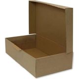20X36X9 cm Esmer Kendinden Kapaklı Ayakkabı Kutusu 100 Adet - Kraft